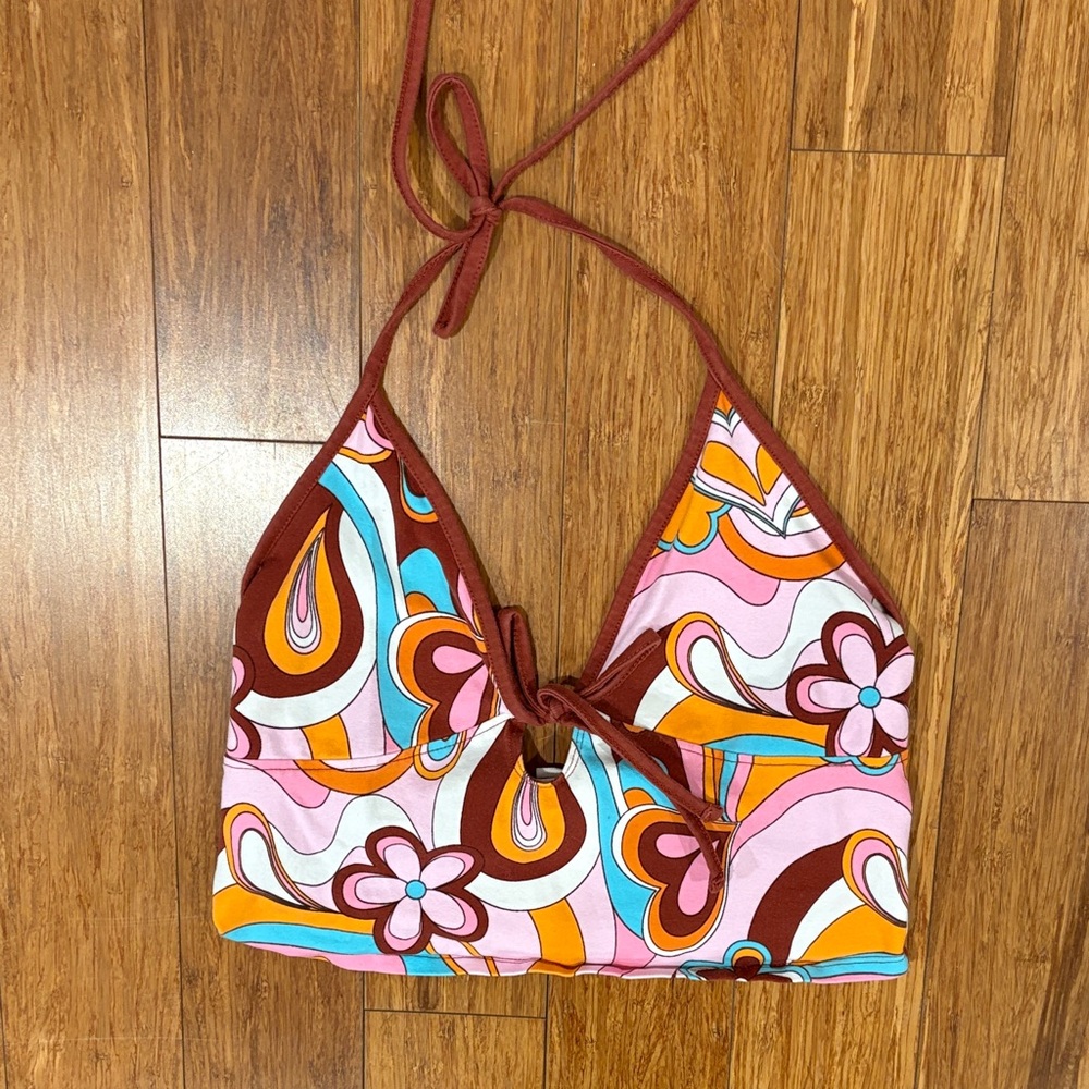 Garage Multicolor Halter Top